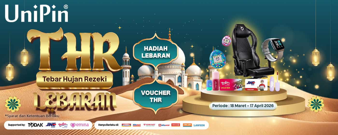 THR LEBARAN! Tebar Hujan Rezeki Bareng UniPin, Raih Kursi Gaming hingga Jutaan Hadiah Lainnya